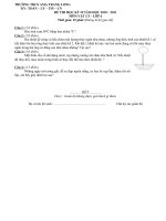 đề thi vật lí 6 kì II