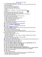 đề cương ôn tập HK II Tin 9