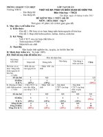 Đề kiểm tra hóa bài số 3- lớp 9