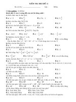 Đề + ĐAKT học kì 2 toán 7