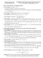 Đề thi thử đại học lần 4 năm 2014 môn Toán khối A trường THPT Chuyên ĐH Vinh, Nghệ An