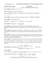 Đề thi thử Quốc gia lần 1 năm 2015 môn Toán trường THPT Đa Phúc, Hà Nội