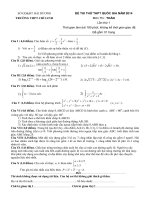 Đề thi thử Toán quốc gia lần 1 năm 2014 trường THPT Chí Linh, Hải Dương