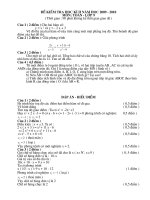 Đe thi hoc ky 2 Toan 9