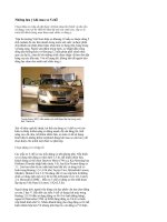 Những lưu ý khi mua xe ô tô 5 chỗ