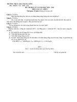 đề thi vật lí 8 học kì II