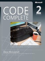 Code Complete: A Practical Handbook of Software Construction, Second Edition – June 19, 2004