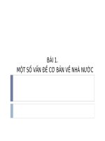 Bài giảng Pháp luật đại cương( Nhà nước, pháp luật)