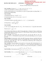 Đề thi thử đại học môn toán năm 2015 THPT Đông Sơn 1 với thang điểm 20