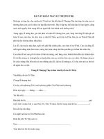 Bài cúng ngày Lễ Thượng Thọ