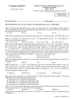 Đề thi thử Quốc gia lần 1 năm 2015 môn Vật lý trường THPT Yên Lạc, Vĩnh Phúc