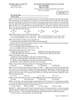Thi thử THPT Quốc gia tại TP. HCM Đề thi, đáp án môn Sinh học năm 2015