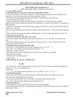 đầy đủ lý thuyết và bài tập hóa ôn thi học kỳ 1 lớp 8