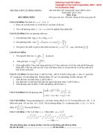 Đề thi thử Quốc gia lần 1 năm 2015 môn Toán trường THPT Lê Hồng Phong