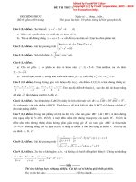 Đề thi thử Quốc gia môn Toán lần 5 năm 2015