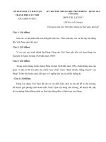 Đề thi thử THPT Quốc gia năm 2015 môn Lịch sử Sở GD-ĐT Cần Thơ