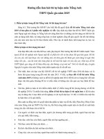 Hướng dẫn làm bài thi tự luận môn Tiếng Anh THPT Quốc gia năm 2015