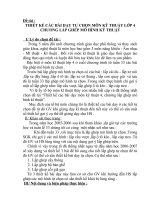 THIẾT KẾ CÁC BÀI DẠY TỰ CHỌN MÔN KỸ THUẬT LỚP 4