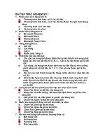 Đề thi trắc nghiệm môn tin học