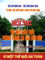 Thi tìm hiểu, tuyên truyền phòng tránh tai nạn bom mìn