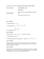 Đề thi vào 10 của Ninh Bình