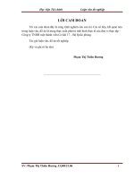 luận văn tốt nghiệp khoa kế toán HVTC Kế toán nguyên vật liệu tại Công ty TNHH một thành viên Cơ khí 17