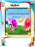 làm quen chữ SX(chủ đề tự nhiên)