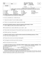 THE 2ND TERM TEST (GRADE 11-WRITING)