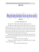 SKKN l1 Nhung dinh huong hinh thanh ne nep cho hoc sinh lop 1