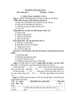 Kiem tra hoc ki II  sinh 6 9 co dap an