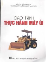 Giáo trình thực hành máy ủi  phần 1 – đh kỹ thuật nghiệp vụ GTVT i