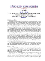 XÂY DỰNG SÂN CHƠI CUỐI TUẦN CHO HỌC SINH TRONG TRƯỜNG TIỂU HỌC