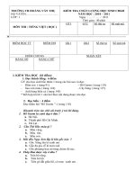 Đề thi tiếng việt cuối kỳ 2