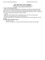 MA TRẬN VÀ ĐỀ THI THỬ TN 12