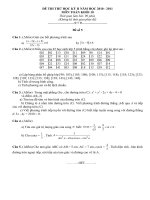 ĐỀ THI THỬ HKII TOÁN 10 ( BAN CƠ BẢN)