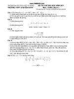 Đề thi thử ĐHKHTN Hà nội (lần 4)