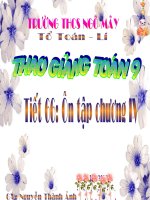 Ôn tập chương IV hoàn chỉnh