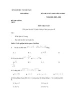 Đề thi vào 10 của Hải Phòng