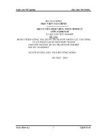 luận văn quản tri kinh doanh 10đ HVTC  Đề tài Một số giải pháp nhằm hoàn thiện công tác quản trị nguồn nhân lực tại công ty Cổ Phần Gạch ngói Hợp Thành