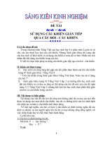 Đèài: SỬ DỤNG CÂU KHIẾN GIÁN TIẾP