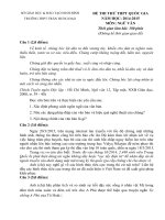 Đề thi thử THPT Quốc gia năm 2015 môn Ngữ Văn trường THPT Trần Hưng Đạo, Ninh Bình