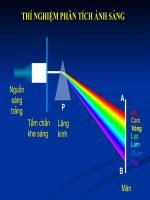 Thí nghiệm: Phân tích ánh sáng trắng