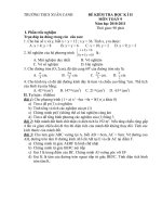 de kiem tra hoc ki 2 toan 9