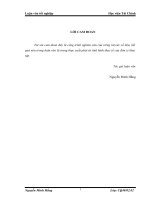 luận văn chuyên ngành thuế HVTC đề tài  Tăng cường quản lý  thuế đối với hộ kinh doanh cá thể tại Chi cục  thuế huyện Hoài Đức – TP Hà Nội