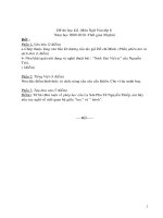 ĐỀ + ĐÁP ÁN THI HKII VĂN 8