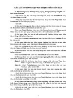 MOT SO LOI THUONG GAP KHI SOAN VBAN VA CACH XU LY