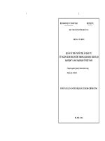 Tóm tắt luận án quản lý nhà nước dự án đầu tư từ ngân sách nhà nước trong giáo dục đào tạo đại học và sau đại học ở việt nam