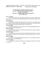 Đề thi khảo sát học sinh giỏi lớp 9 năm 2010-2011