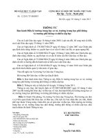 Thông tư 12 Điều lệ trường Trung học