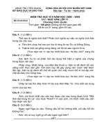 ĐỀ THI HỌC KÌ LỚP 11_ĐÁP ÁN HAY